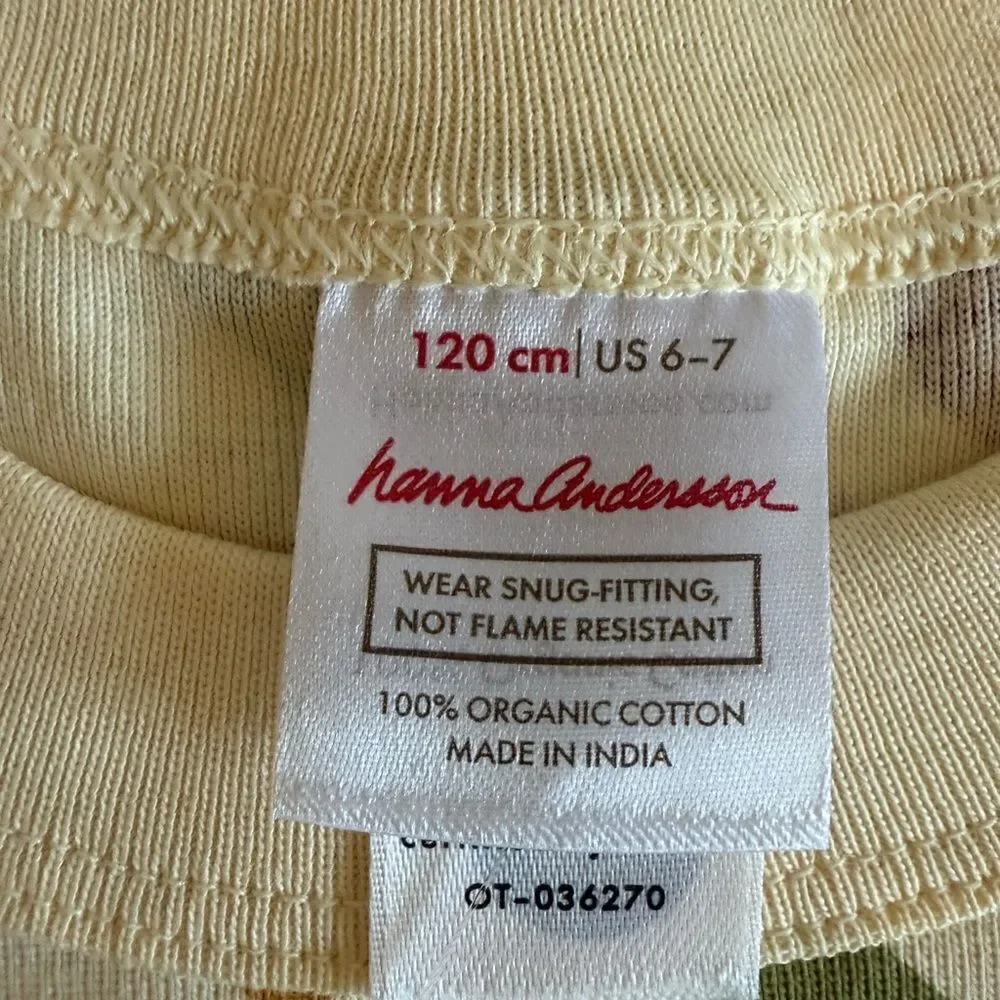 Hanna Andersson HannaJams™ Pajama Set Beige Size 6/7 NWT IN PACKAGE